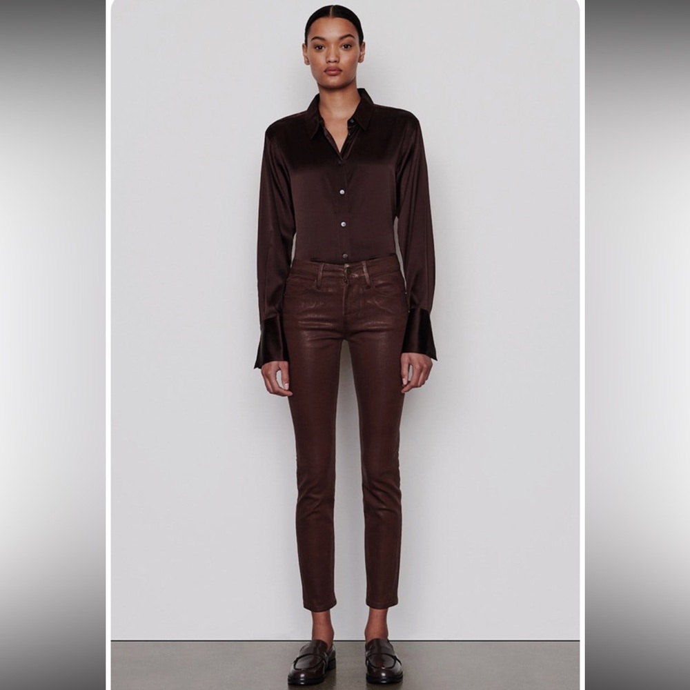 Frame Denim Brown Skinny Pants